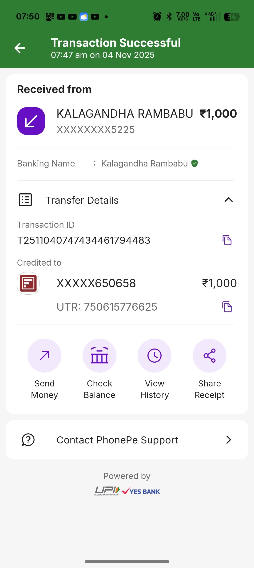 Payment Proof