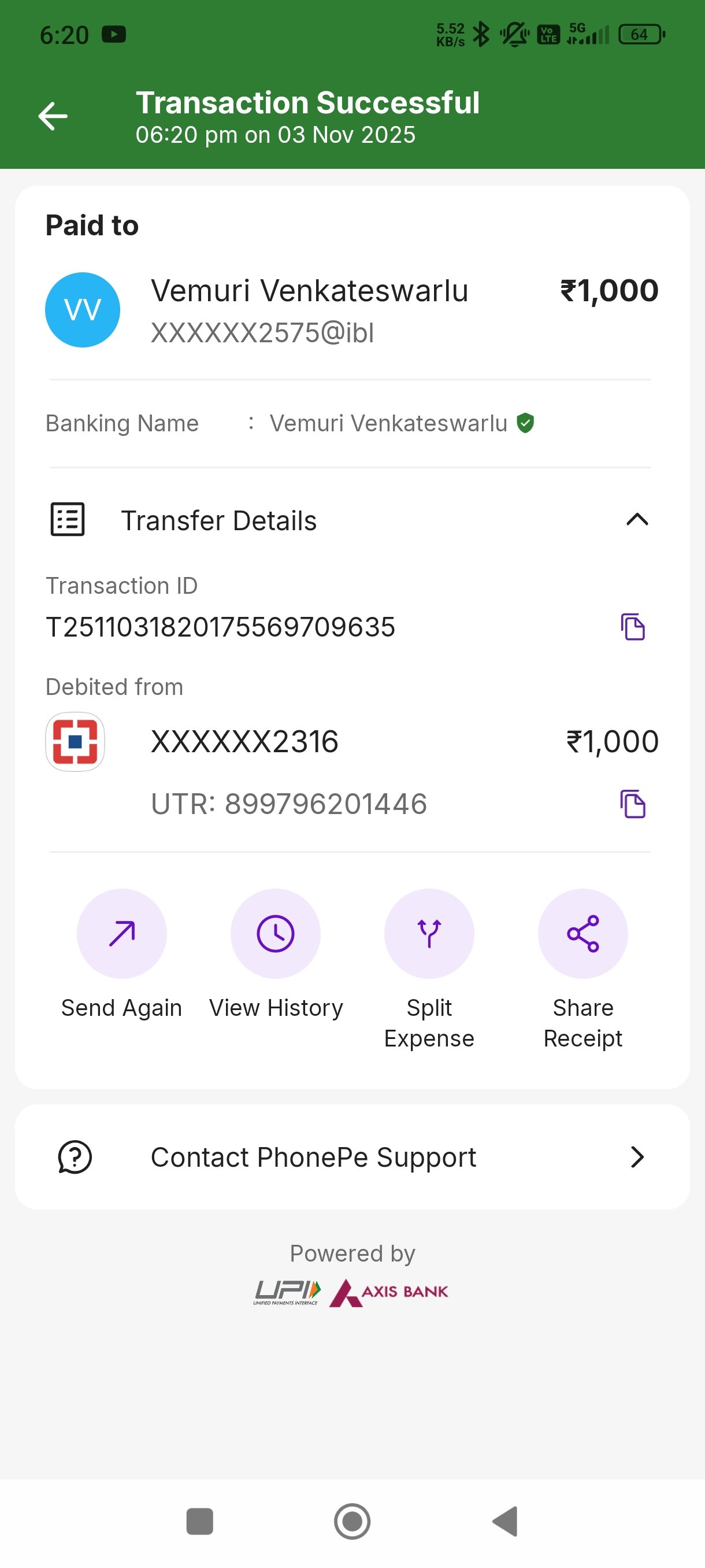 Payment Proof