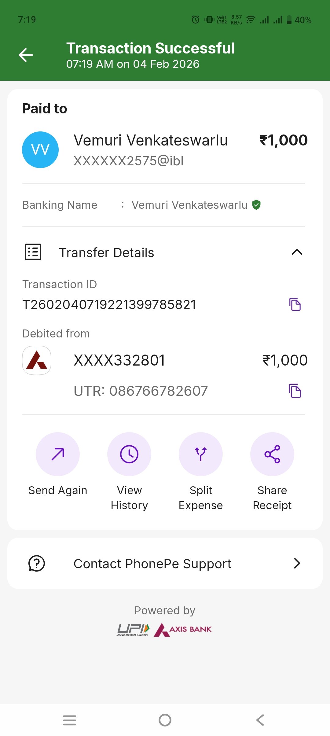 Payment Proof