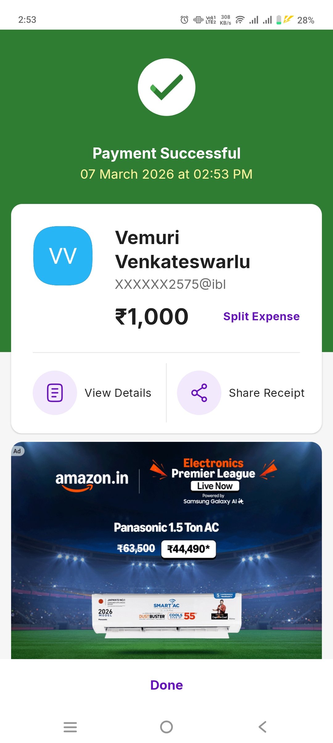 Payment Proof
