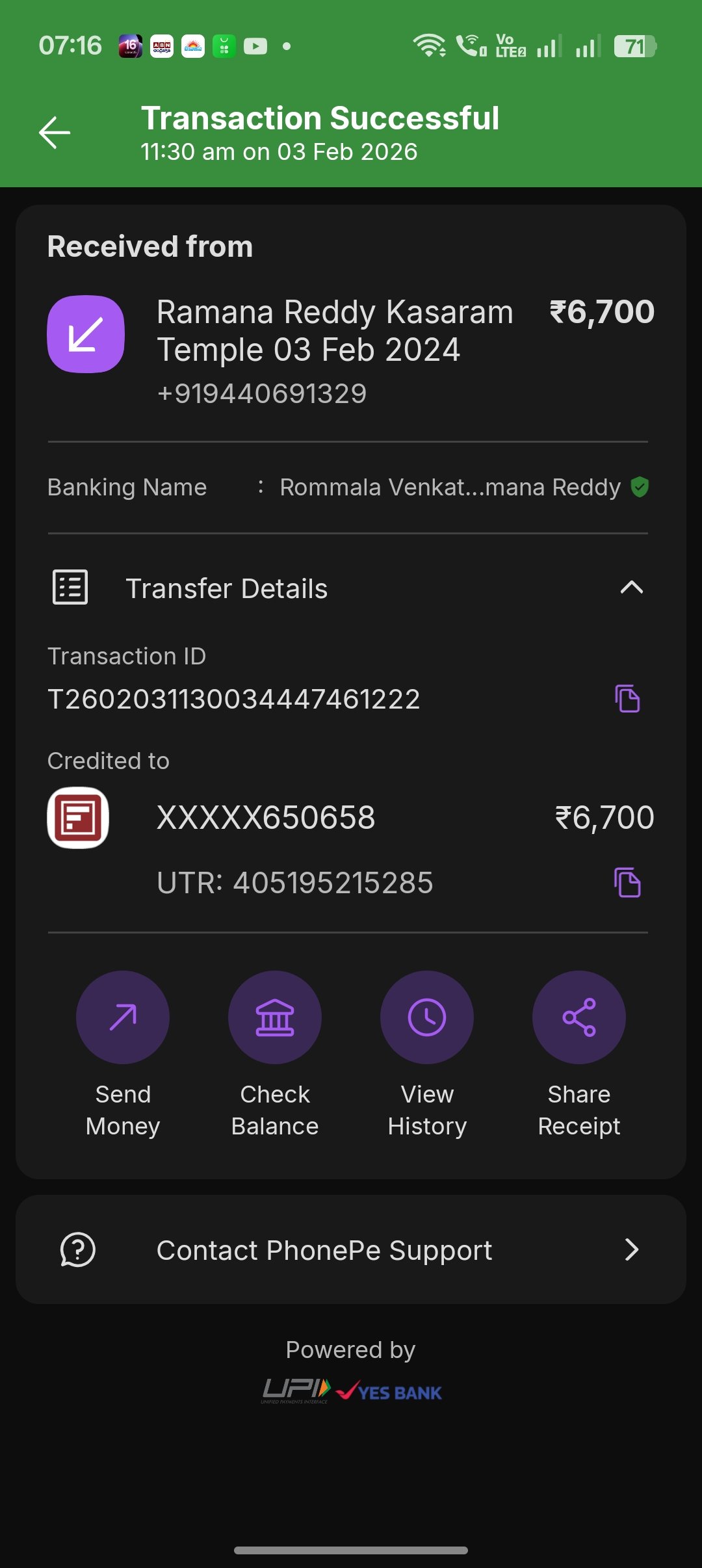 Payment Proof