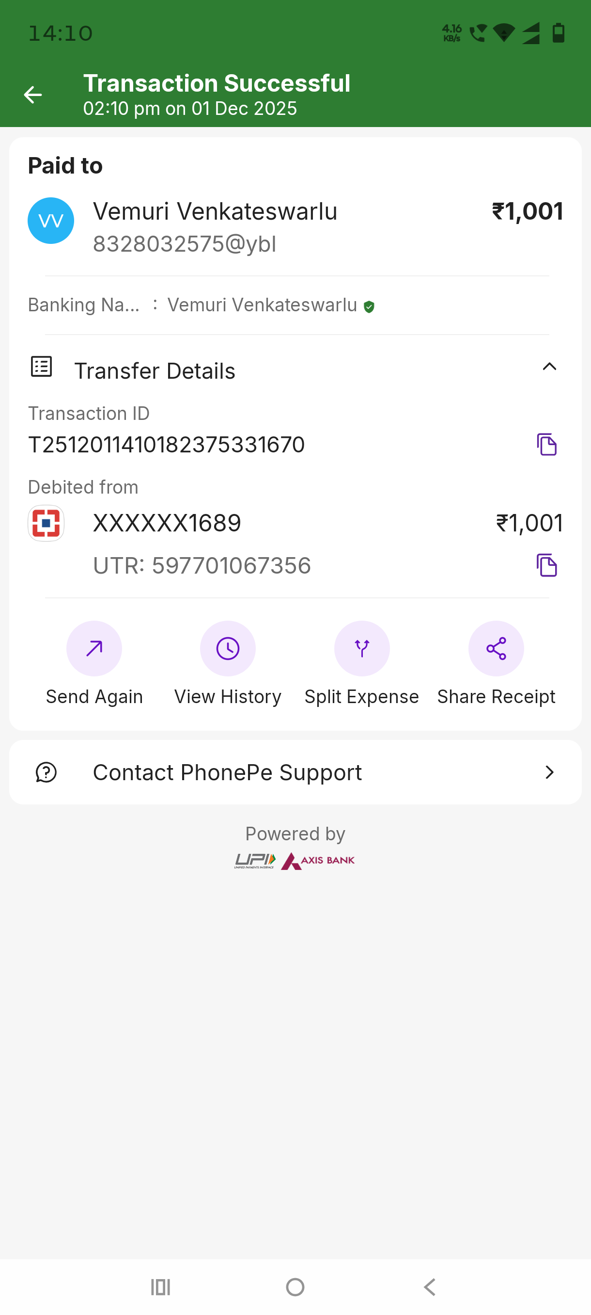 Payment Proof