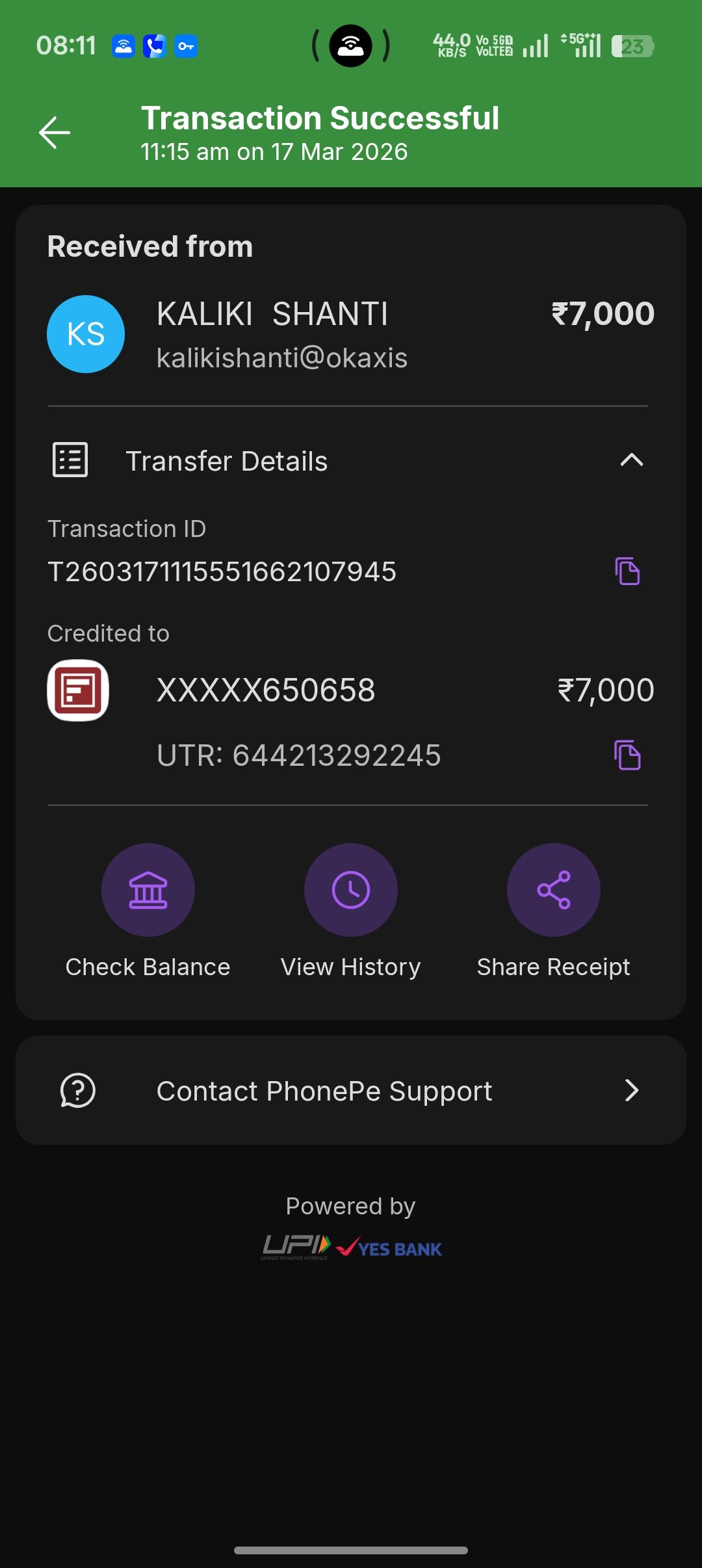 Payment Proof