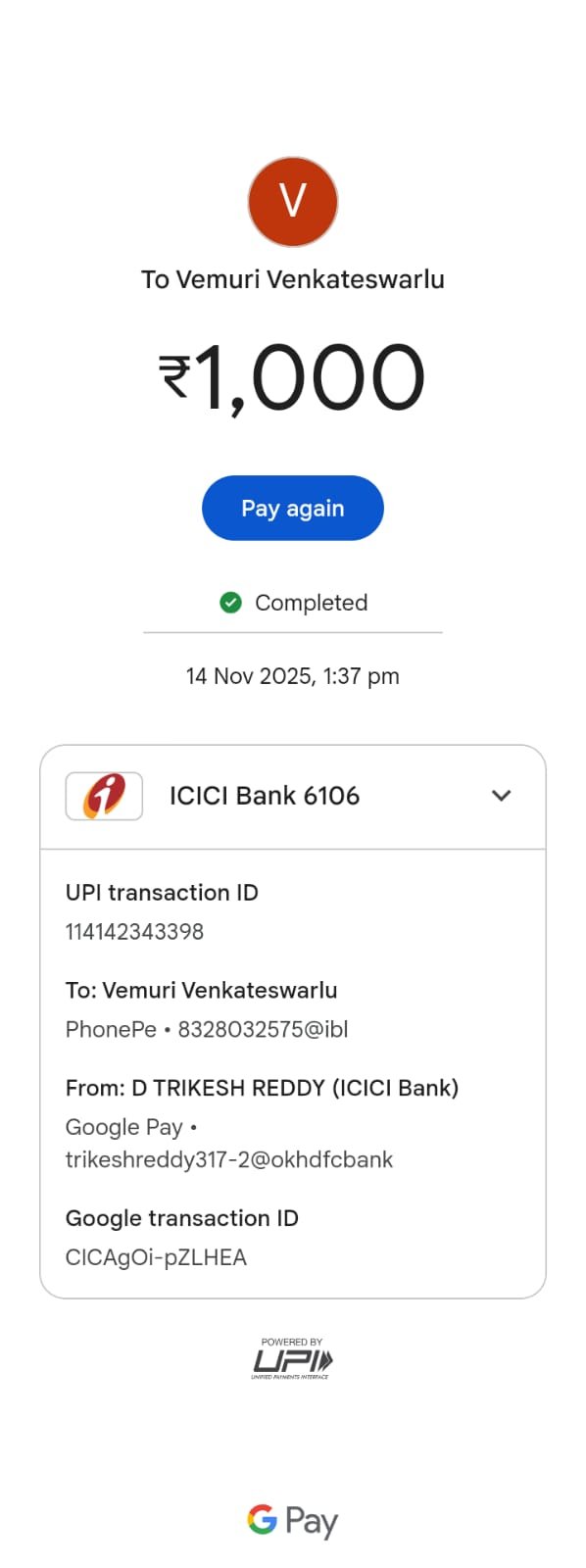 Payment Proof